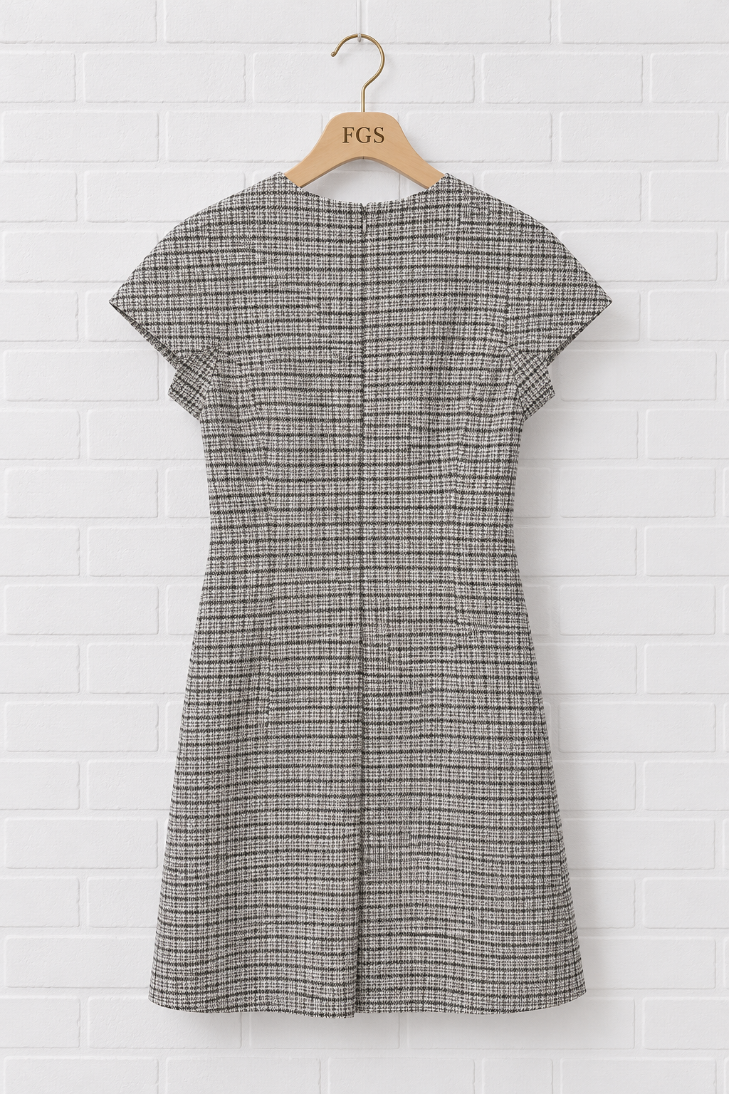 Theory Dolman Sleeve Houndstooth Mini Dress - 8