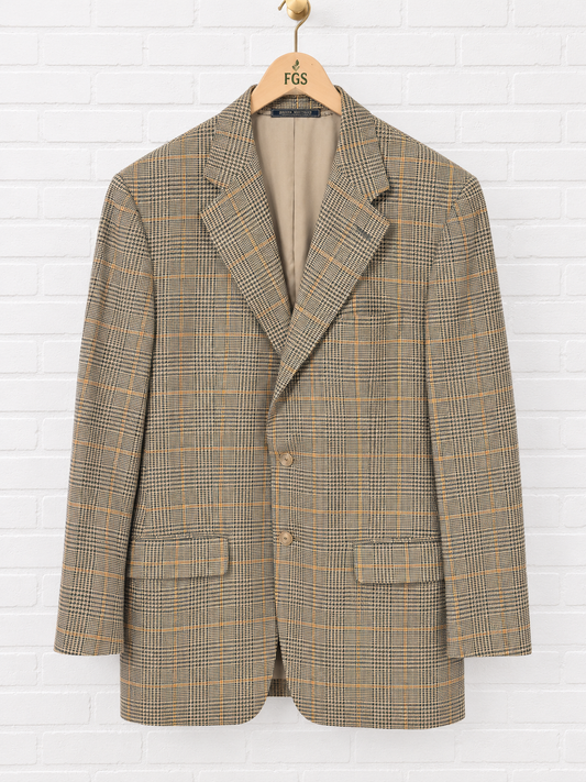 Façonnable Tailleur Three-Button Plaid Sport Coat