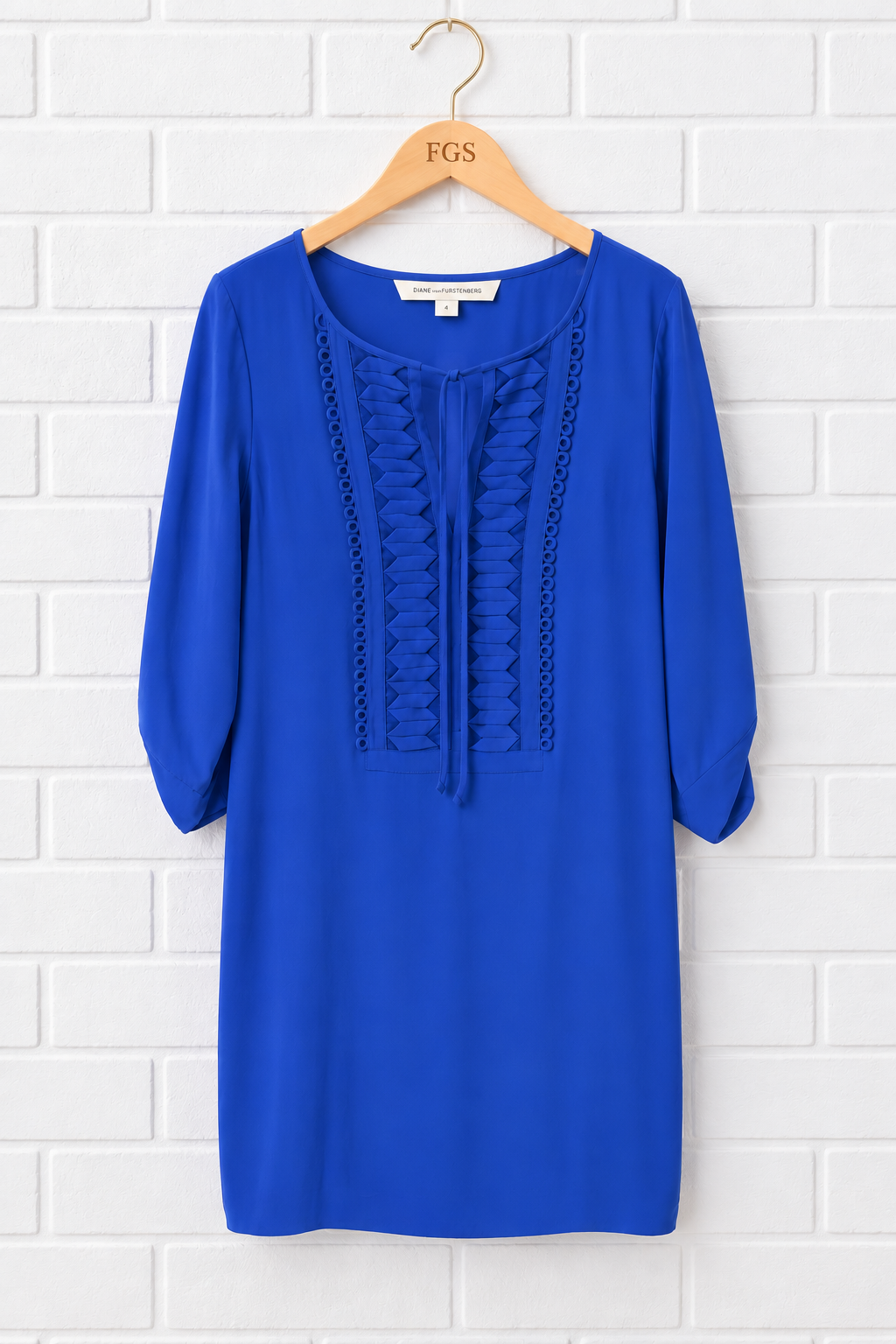 Diane von Furstenberg Iliana Embellished Silk Tunic Dress- 4