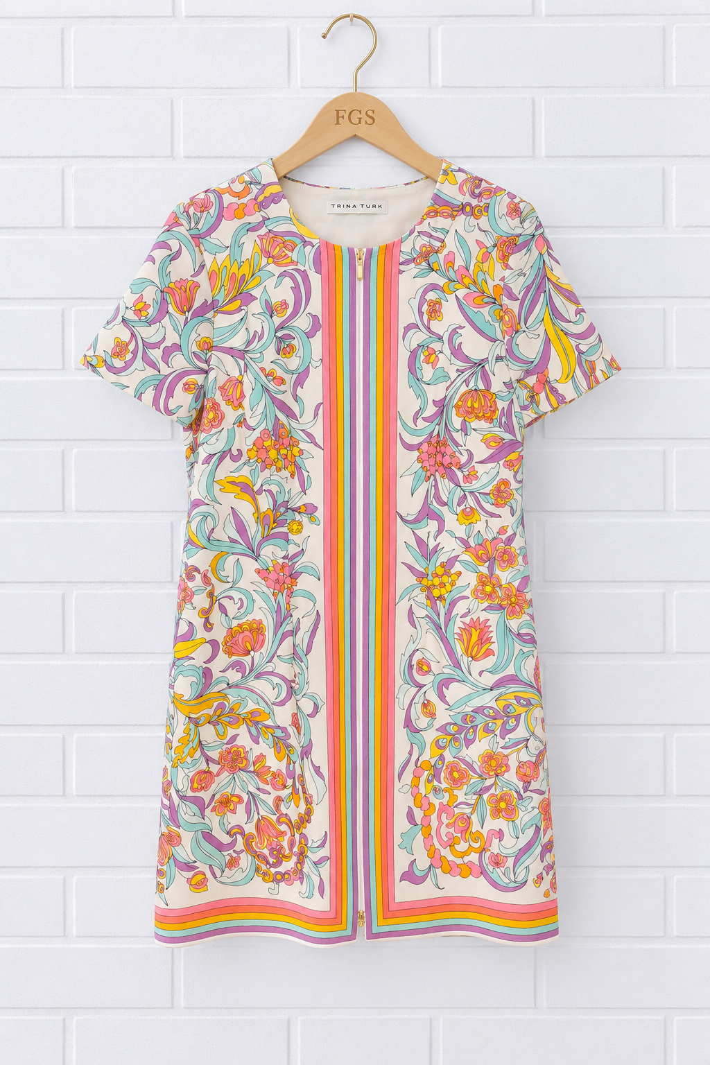 Trina Turk Arboretum Floral Print Shift Mini Dress