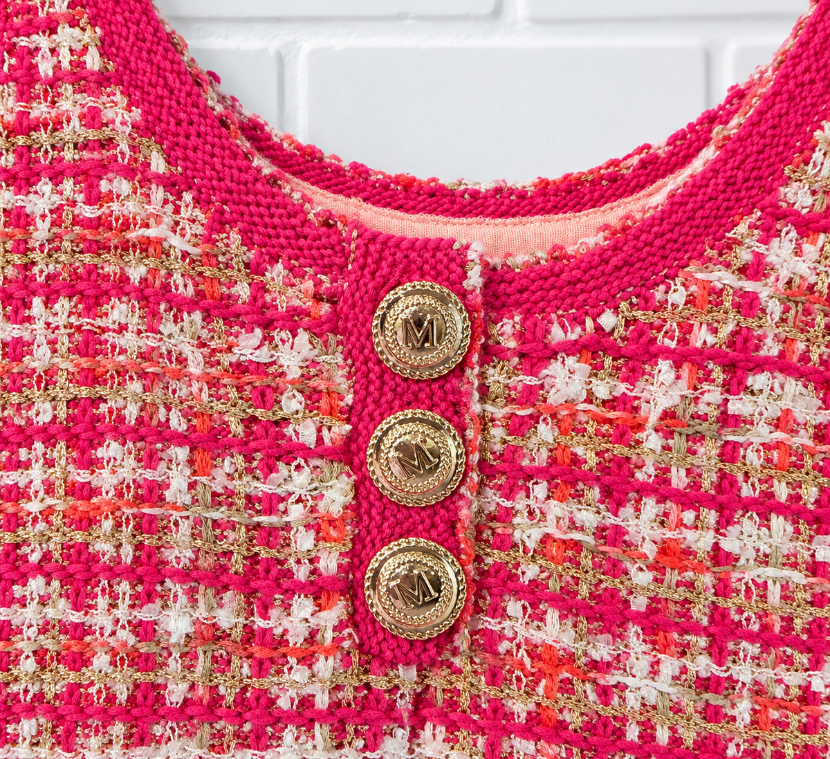 Marciano by GUESS Mariah Tweed Knit Top- S