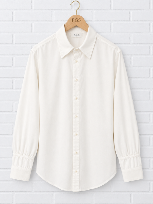 A.L.C. Oxford Oversized Cotton Shirt - 10
