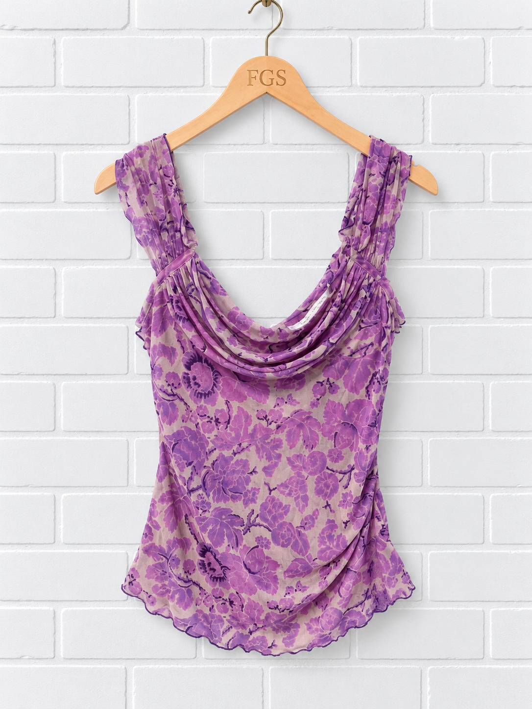 Diane von Furstenberg Athena Reversible Mesh Top- M
