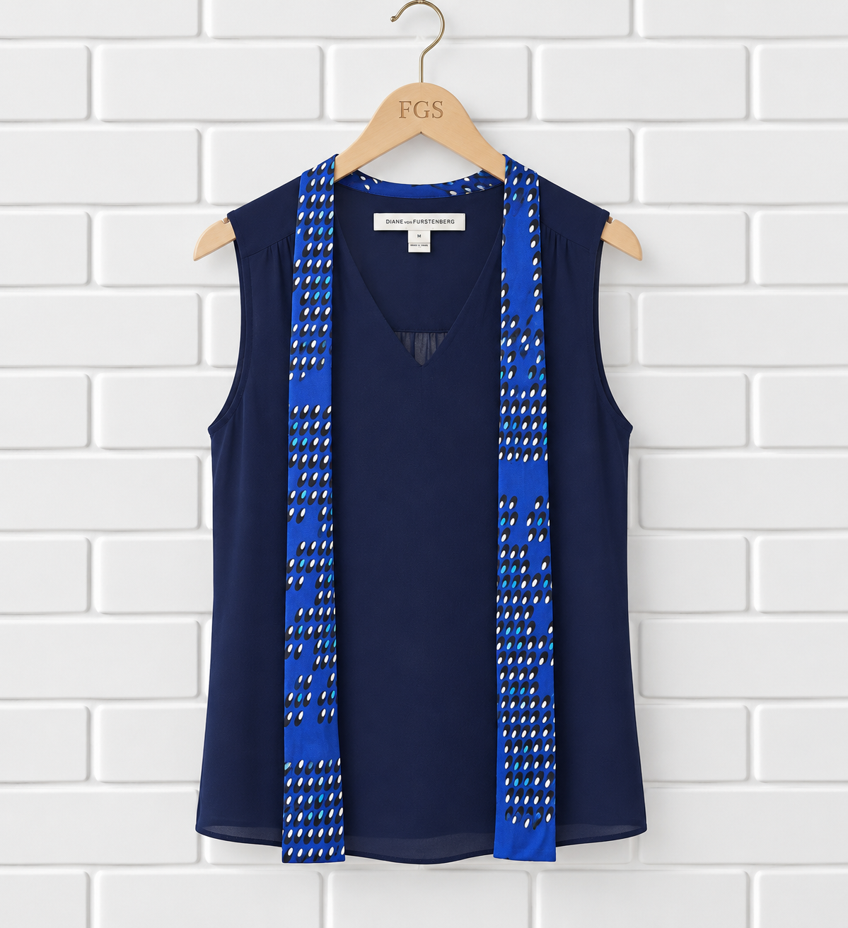 Diane von Furstenberg Britini Tie Silk Top- 6