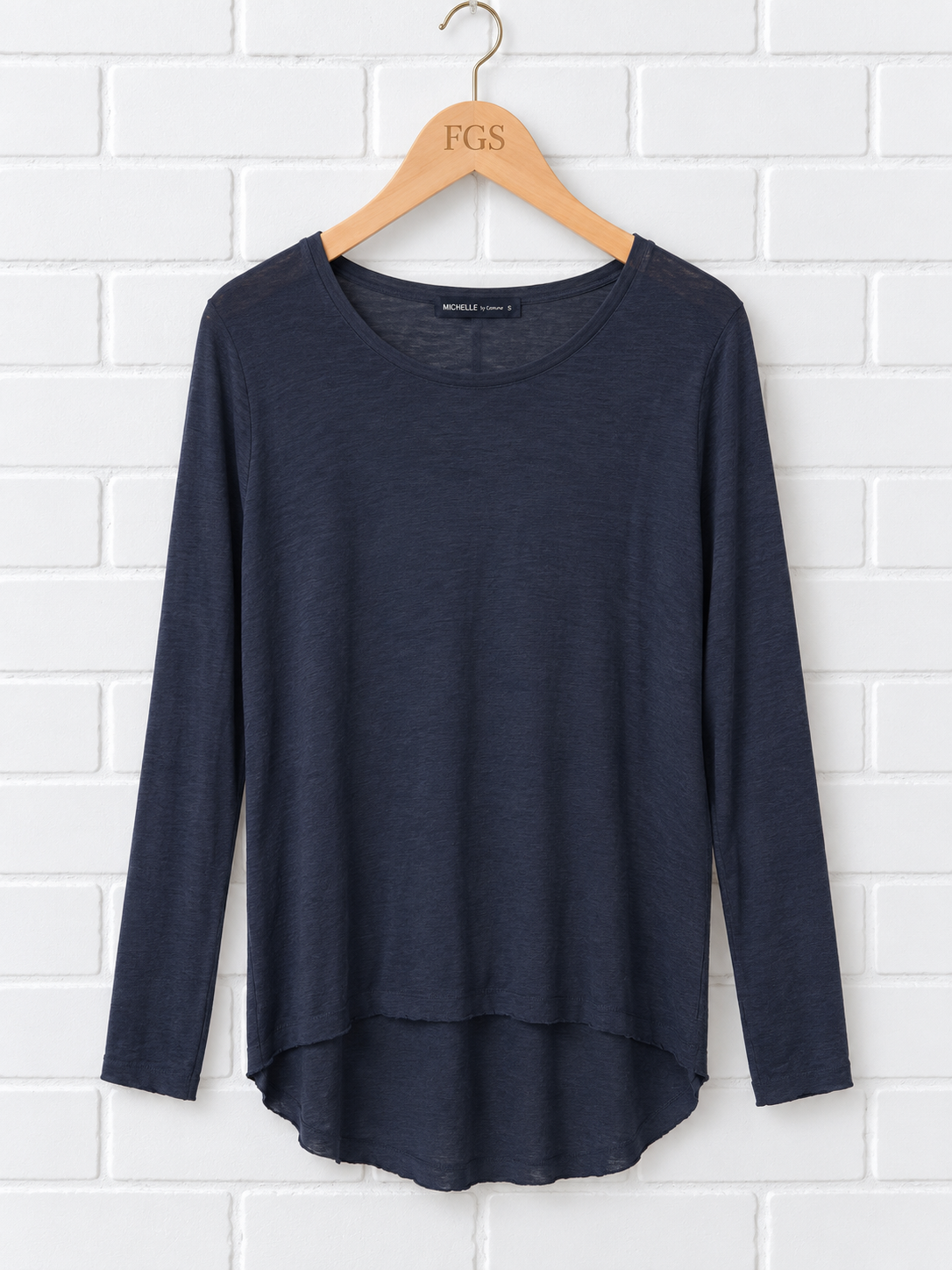 Michelle by Commune Relaxed Fit Long Sleeve Top- M