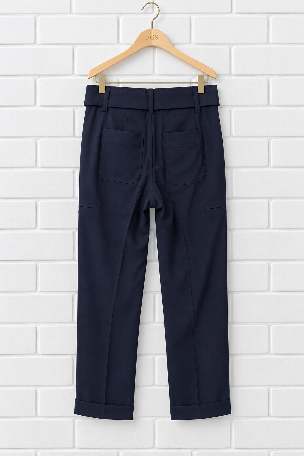 Vince Belted Linen Blend Pants- M