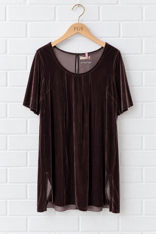 Odd Molly Hooray Velvet Tunic Mini Dress- 3