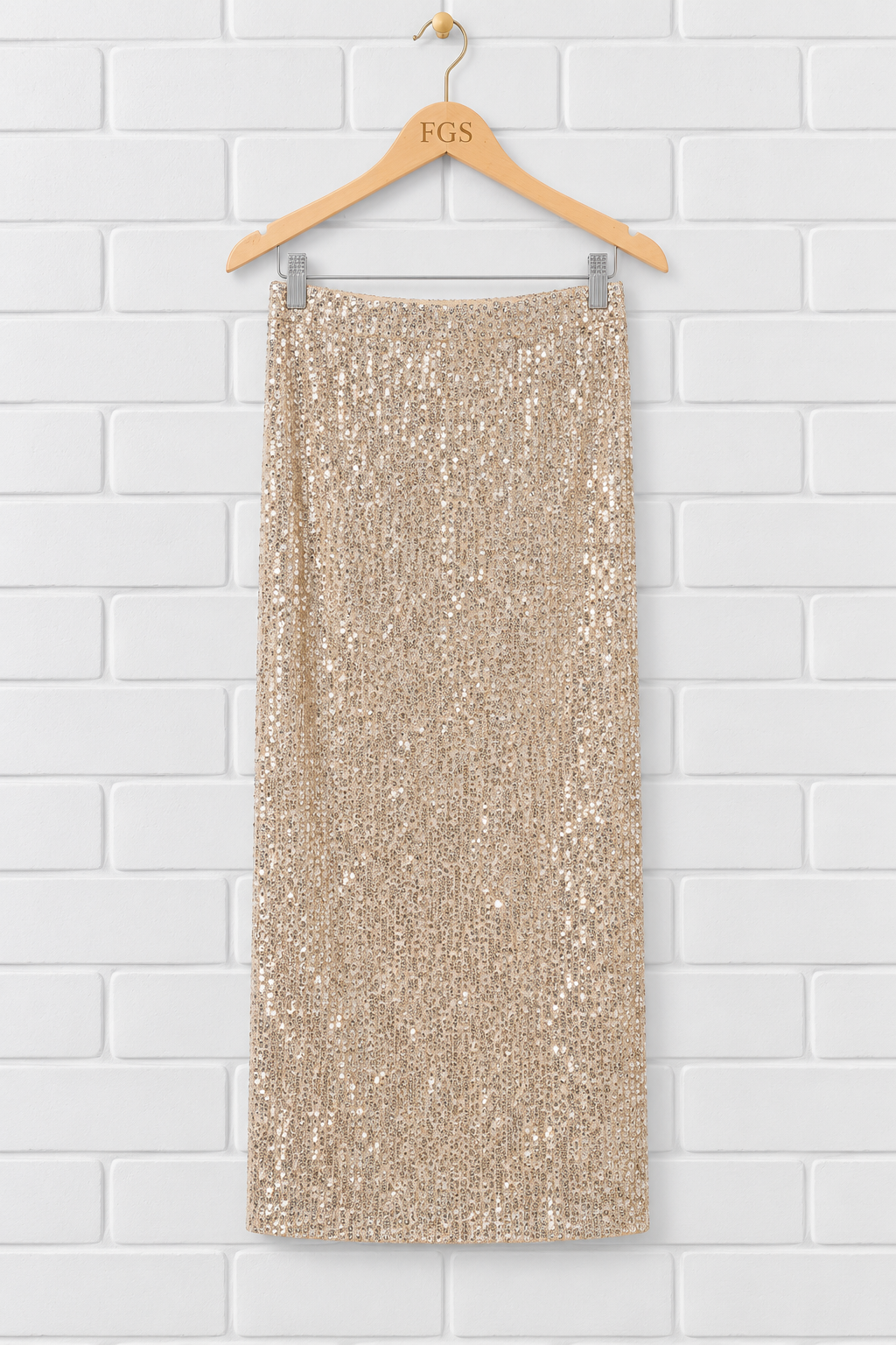 YFB Clothing (Young Fabulous & Broke) Jaxon Sequin Midi Skirt- S
