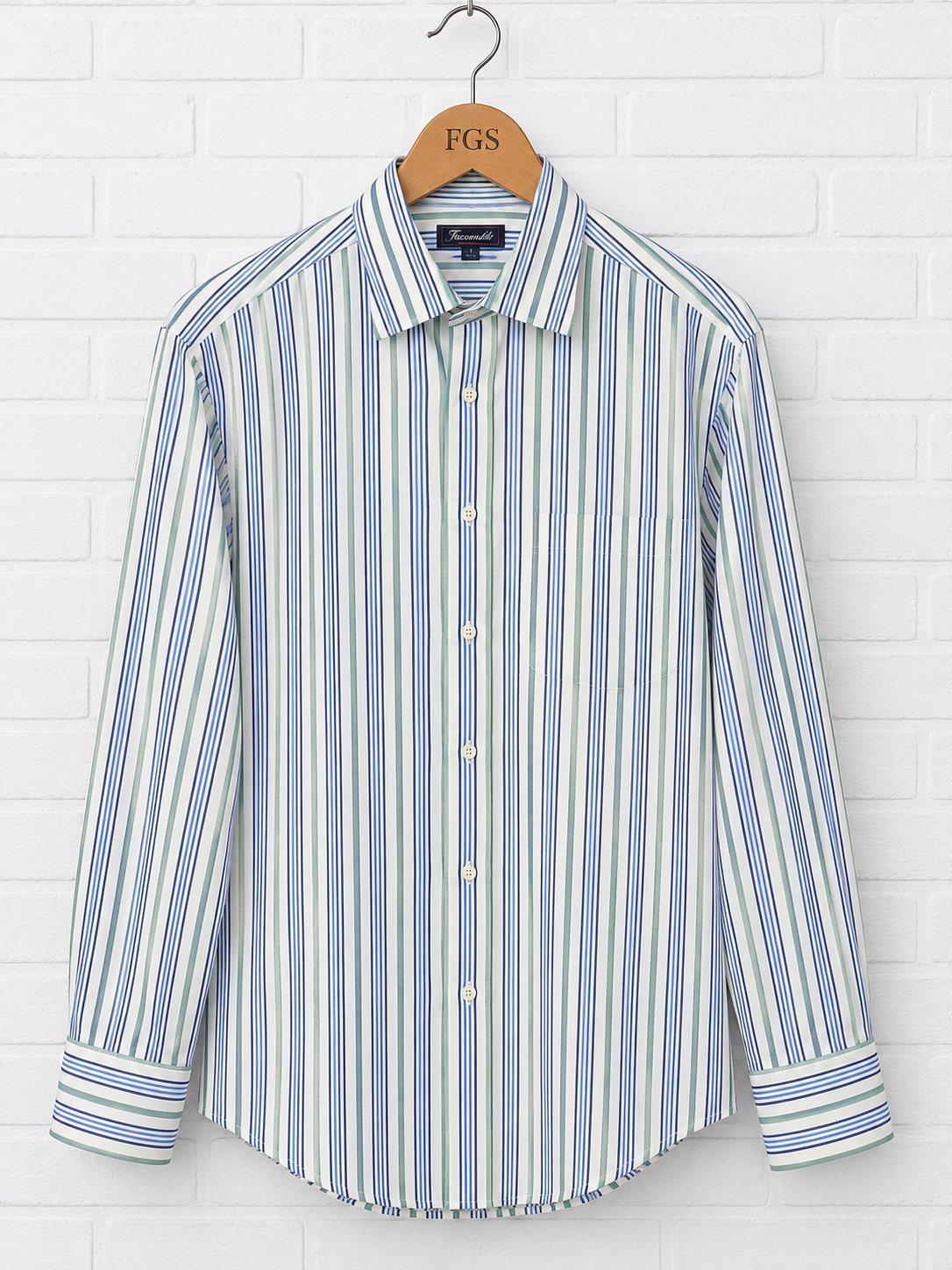 Façonnable Classic Multi-Stripe Sport Shirt - 16L