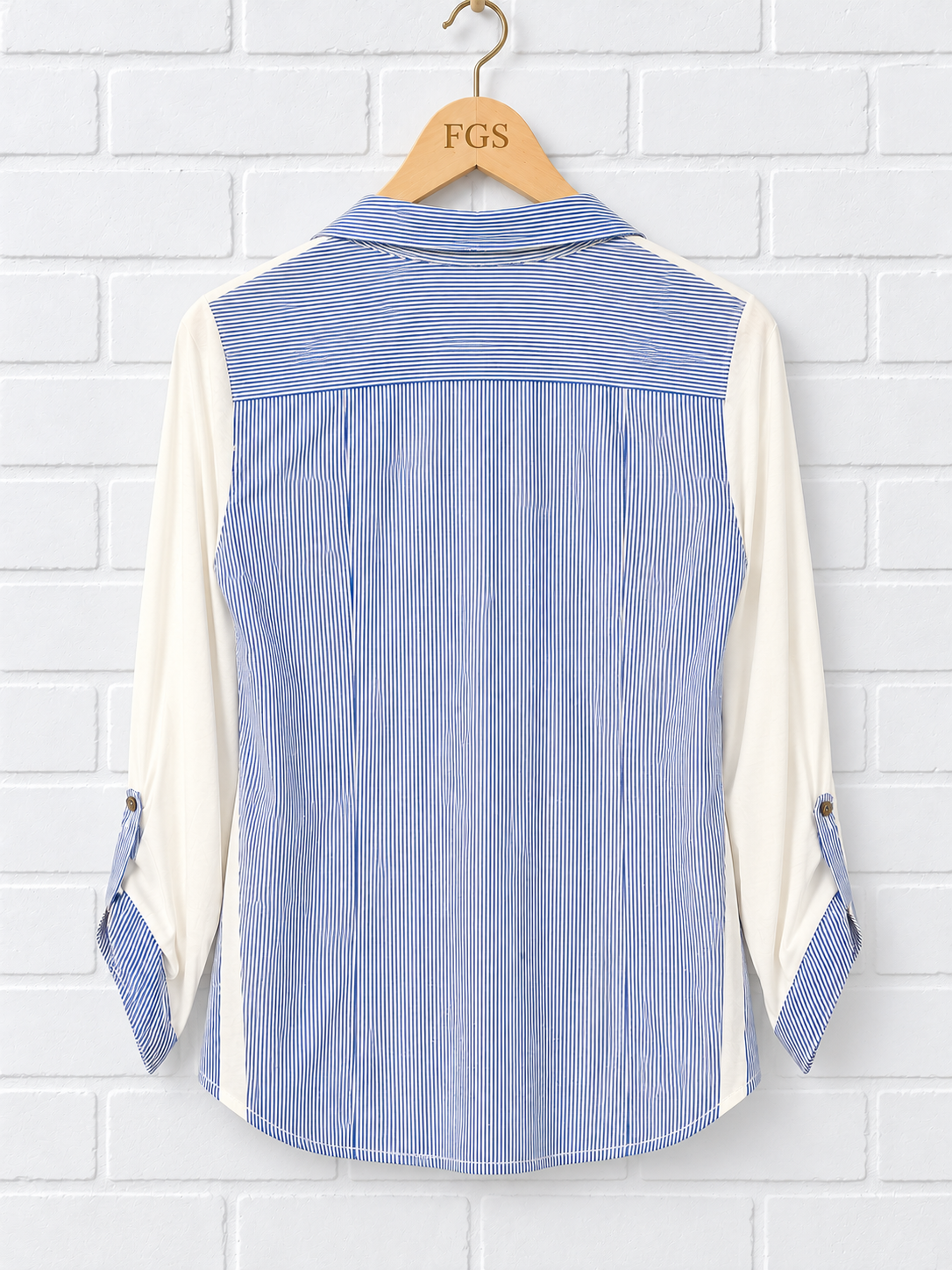 Façonnable Mixed Media Henley Popover- M